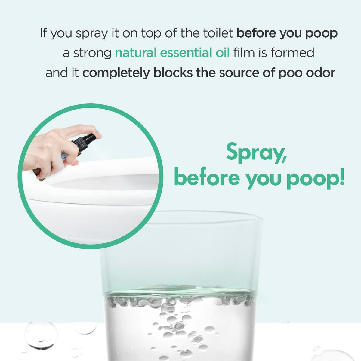 Pre-PooP Aromatic Bathroom Toilet Spray, Potty Deodorizer, Neutralize Bad Odors (1.69 fl.oz.)