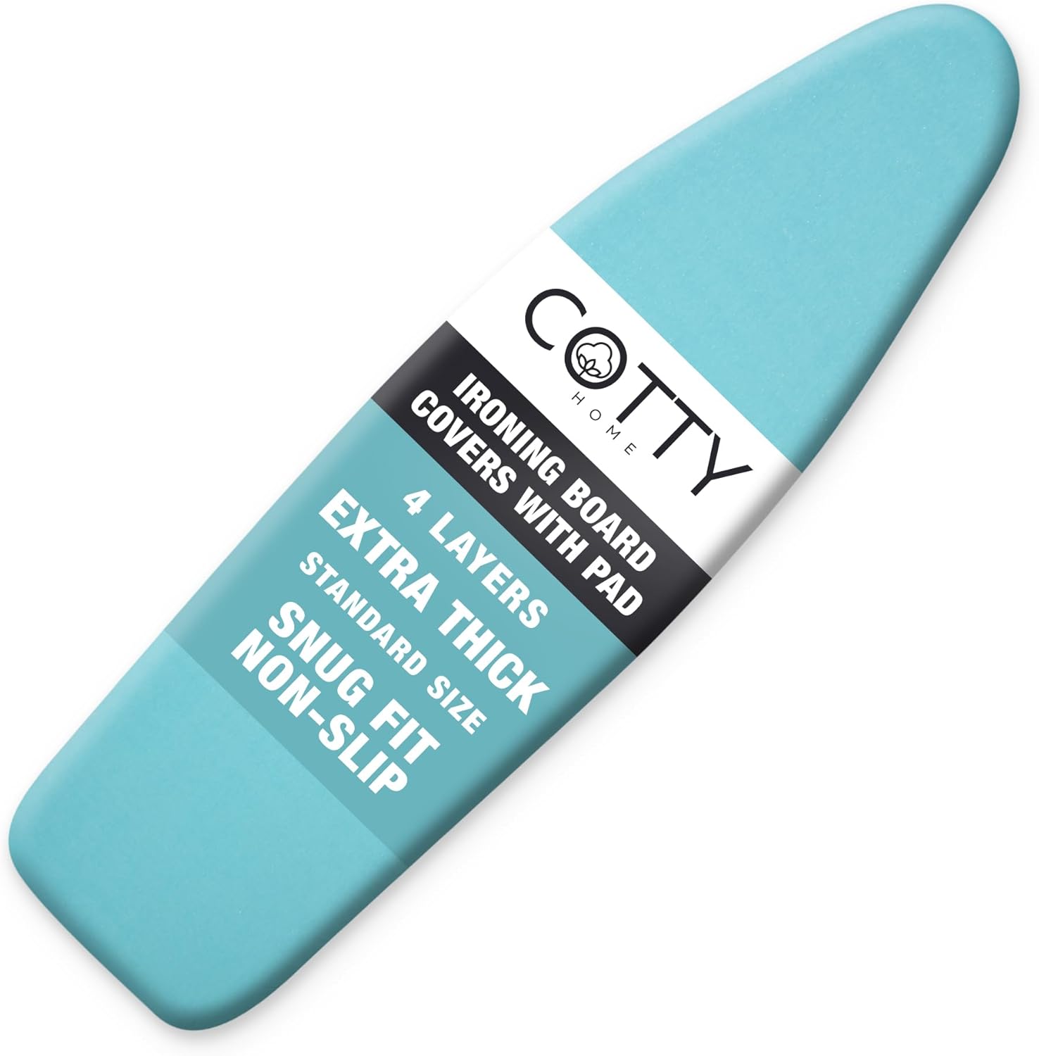 Extra Thick Ironing Board Covers with Pad Standard Size 15x54, Heat Reflective Full Scorch