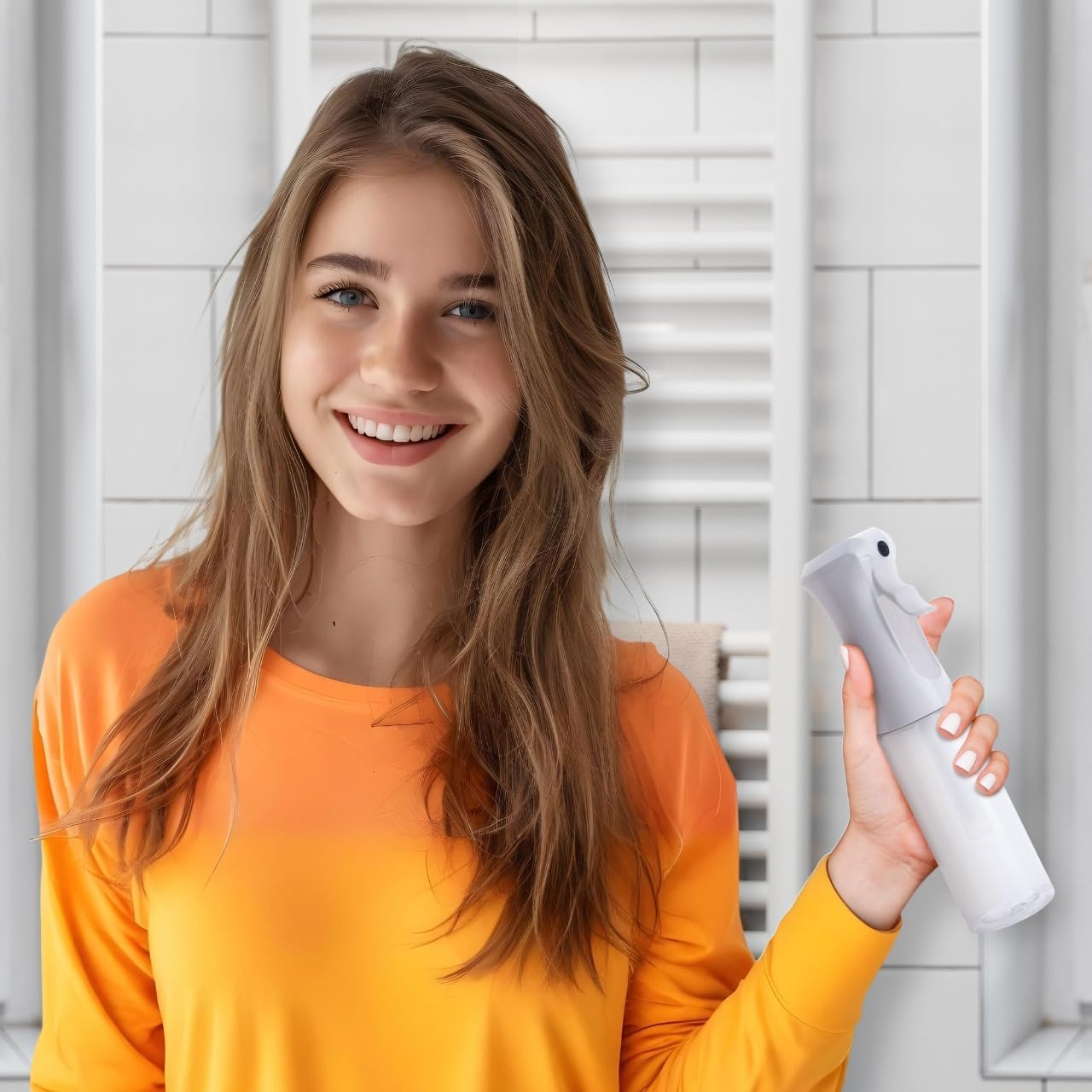 VIGOR PATH Continuous Spray Bottle for Hair – Fine Mist Mister for Hairstyling, Cleaning, Plants