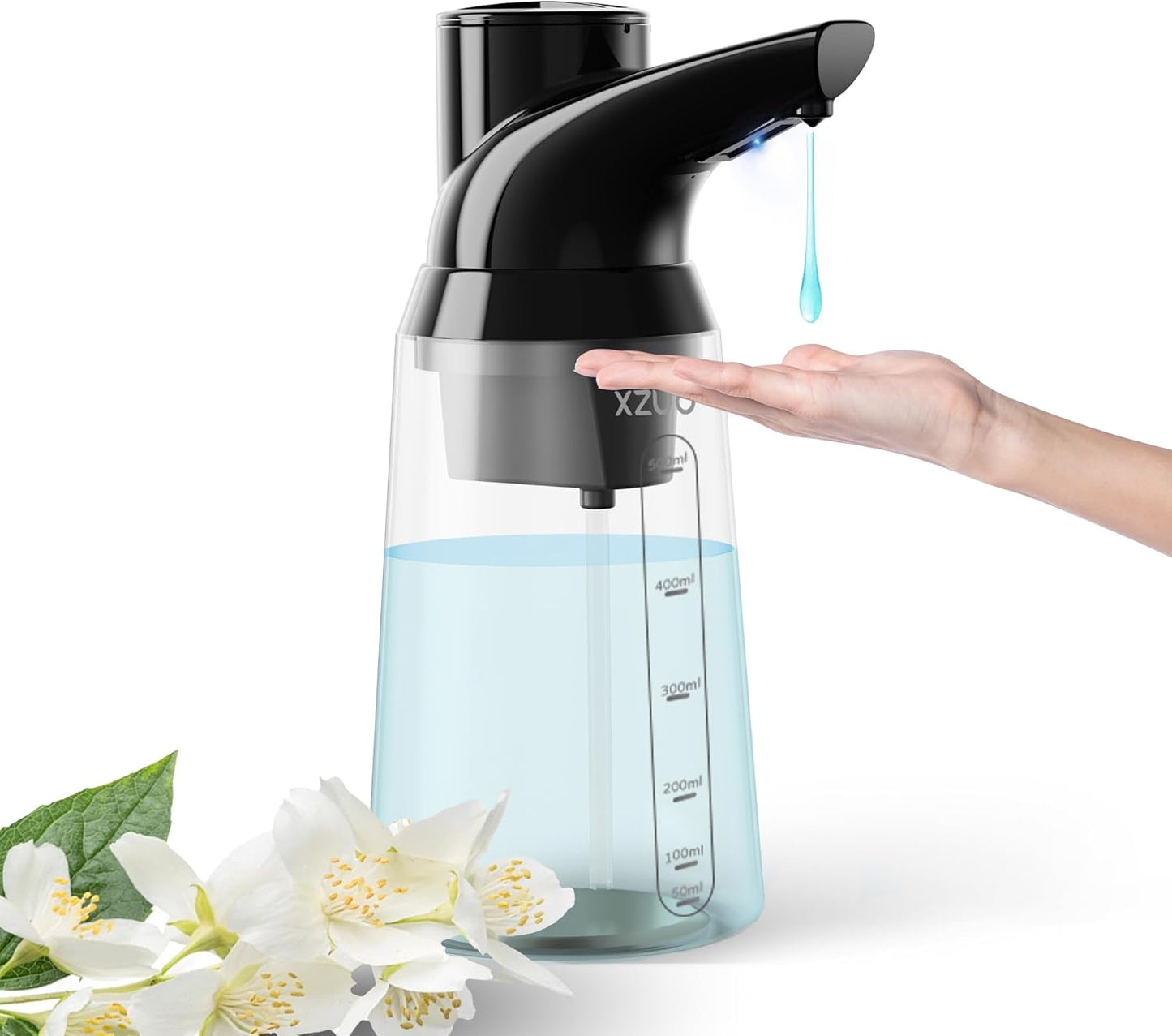 Automatic Soap Dispenser Touchless, 23.7 oz/ 700 ml, Low Battery Liquid Soap Bottle with Motion