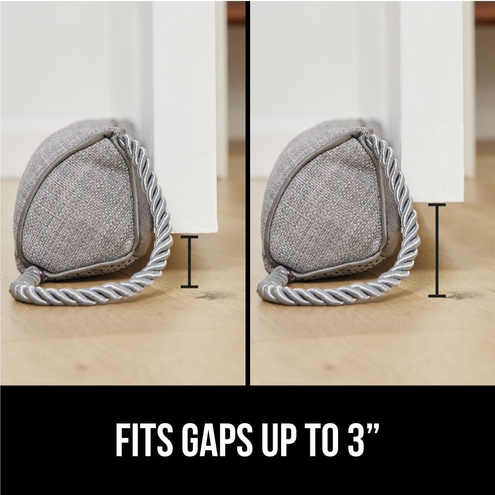GORILLA GRIP Door Draft Stopper for Bottom of Doors, Weather Stripping Seal Blocks Hot Air, Noise