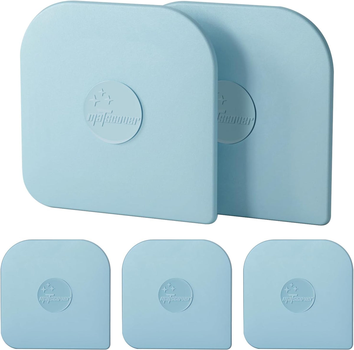 Pan Scraper, 5 Pcs Pot Scraper Plastic, Pot Scraper Non Scratch for Cast Iron, Pot and Pan