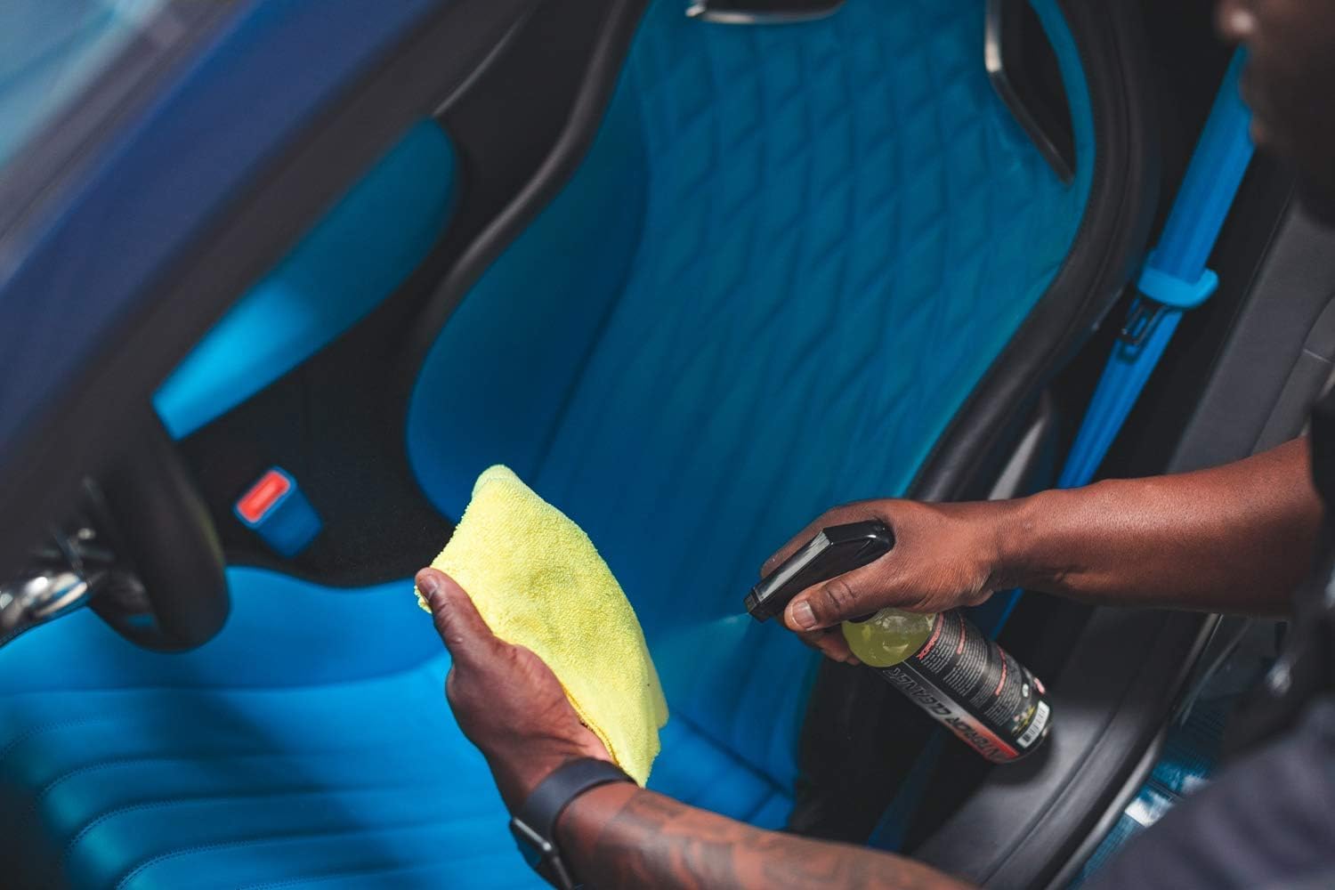 P & S Professional Detail Products Xpress Interior Cleaner – Safe for Leather, Vinyl, Plastic &
