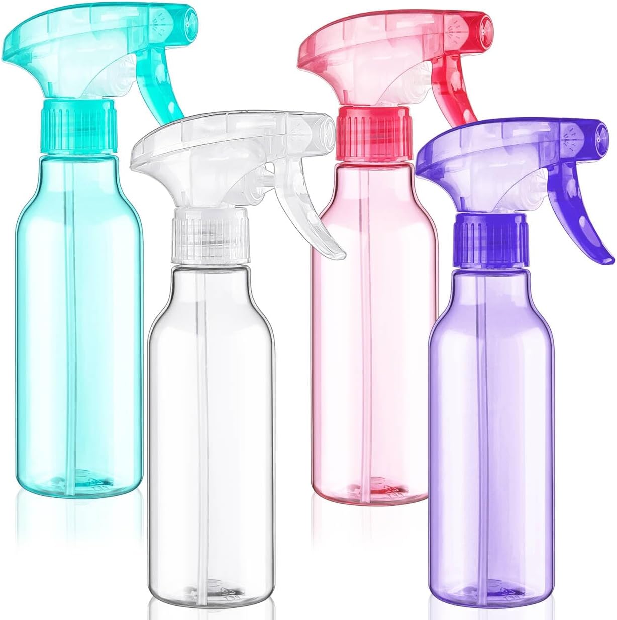 Cosywell 4 Pack Plastic Spray Bottles 8.8oz/260ml Empty Spray Bottle for Cleaning Mist/Stream Heavy
