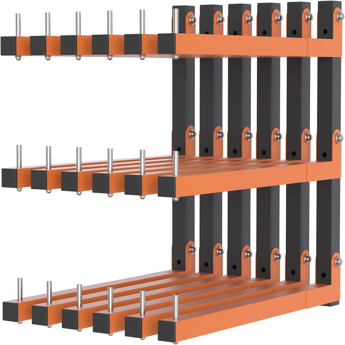 Lumber Rack Wall Mount, Lumber Storage Rack, Heavy Duty Wood Storage Racks with 9-Level System