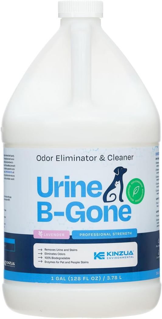 KINZUA ENVIRONMENTAL Urine B-Gone, Professional Enzyme Odor Eliminator & Pet Stain Remover, Human