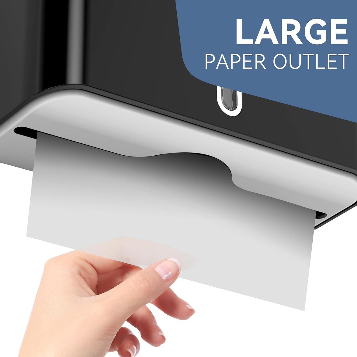Paper Towel Dispenser Wall Mount, Adhesive No Drilling Multifold Trifold C Fold Commercial Hand