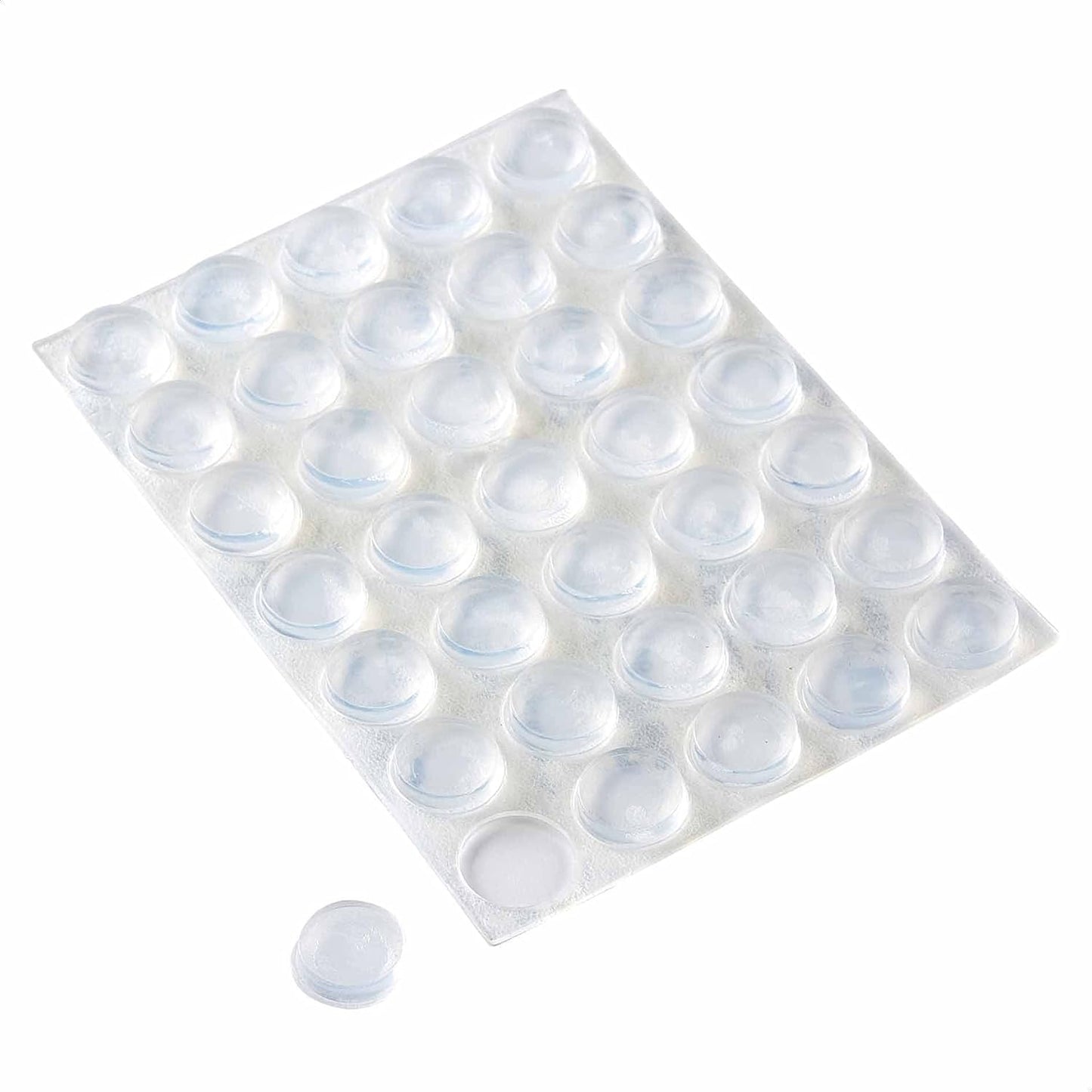Amazon Basics Cabinet Door Bumper, Clear Self Adhesive Bumpers Pads for Surface Protection and