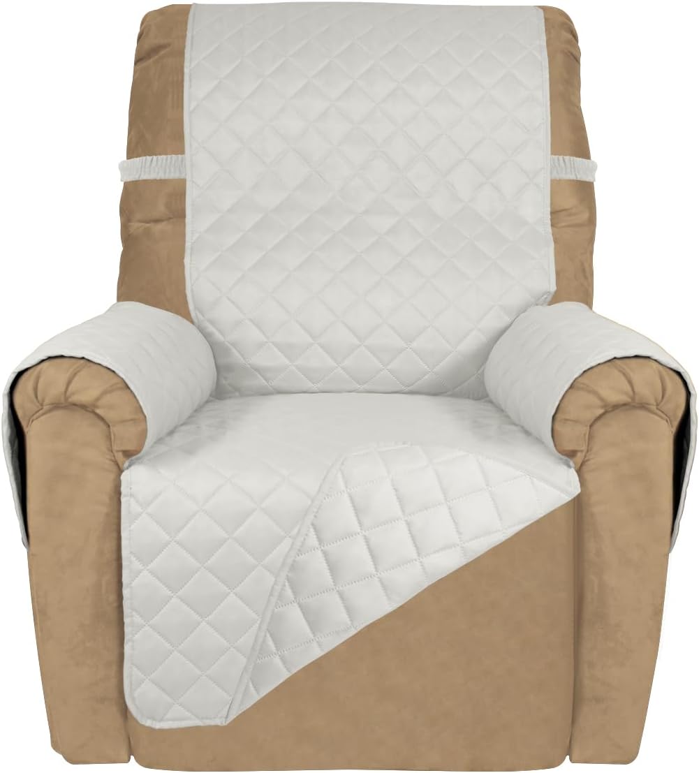 PureFit Reversible Quilted Sofa Cover, Water Resistant Slipcover Furniture Protector, Washable