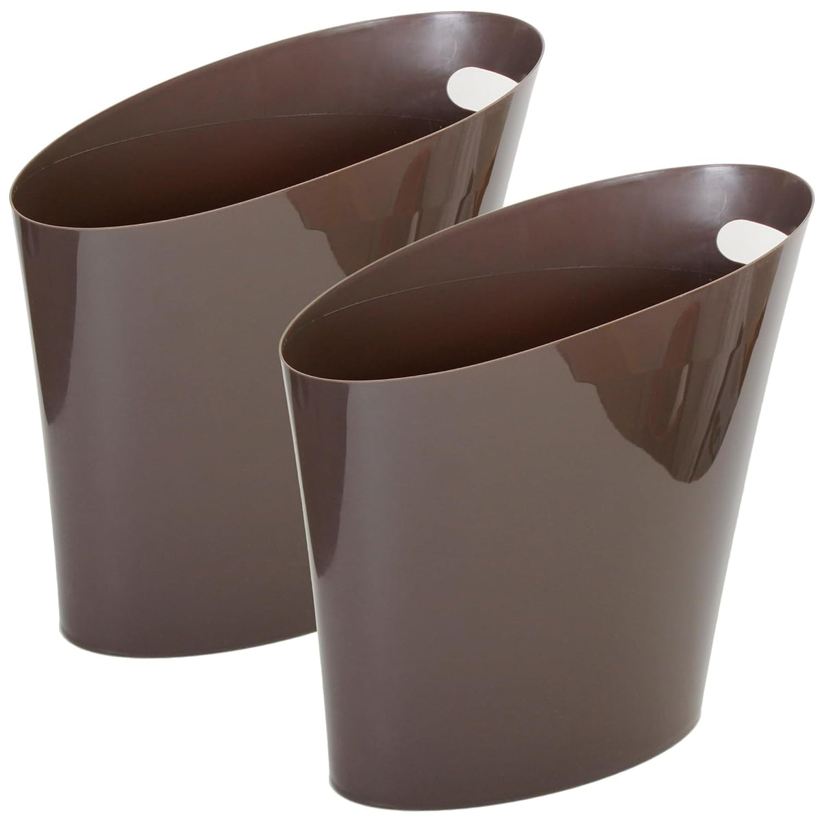 Youngever 2 Gallon Slim Trash Can, Plastic Garbage Container Bin, Small Trash Bin with Handles for