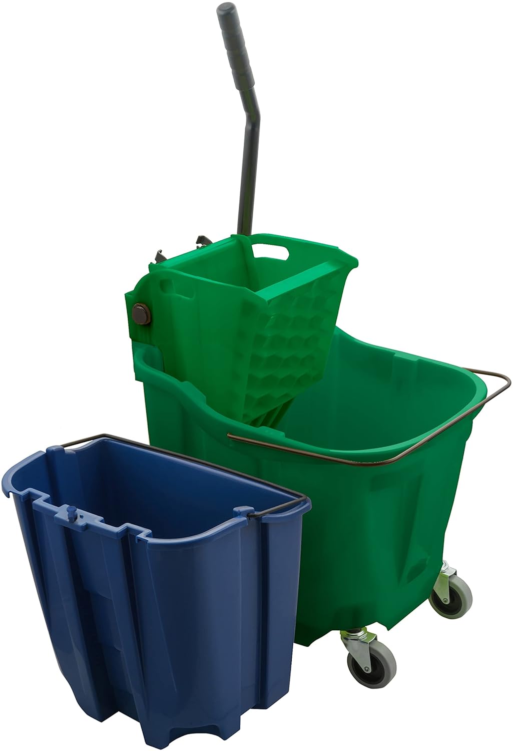 Carlisle FoodService Products Omnifit Mop Bucket with Side Press Wringer and Soiled Water Insert