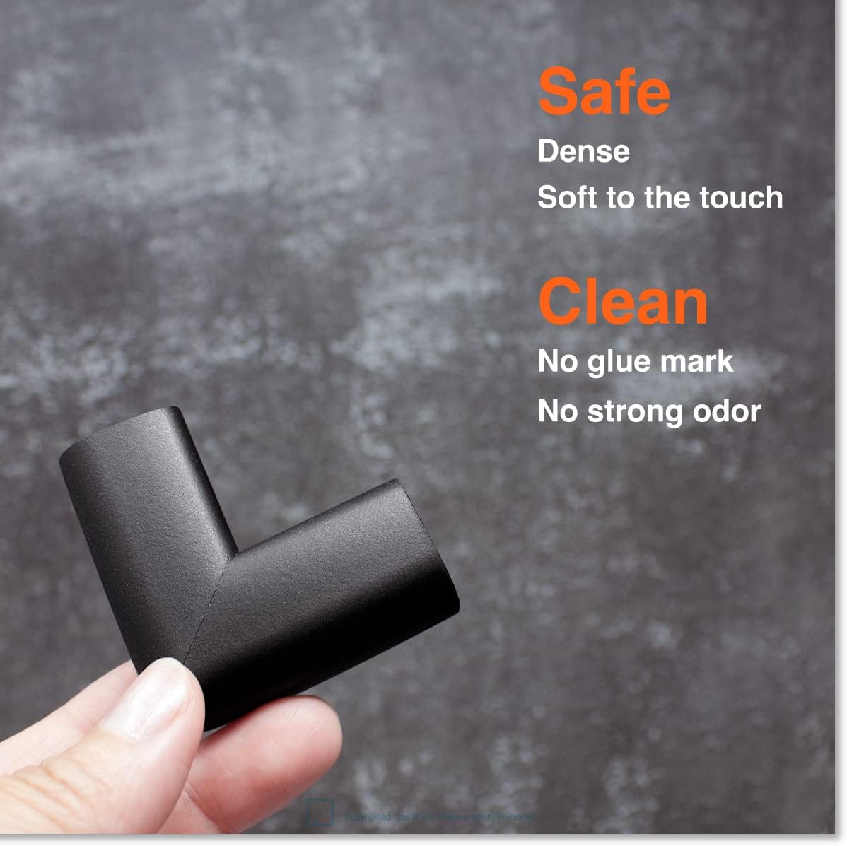 Roving Cove Slim-Fit Corner Protector for Baby Proofing (8 Small Corners), Soft Rubber Foam