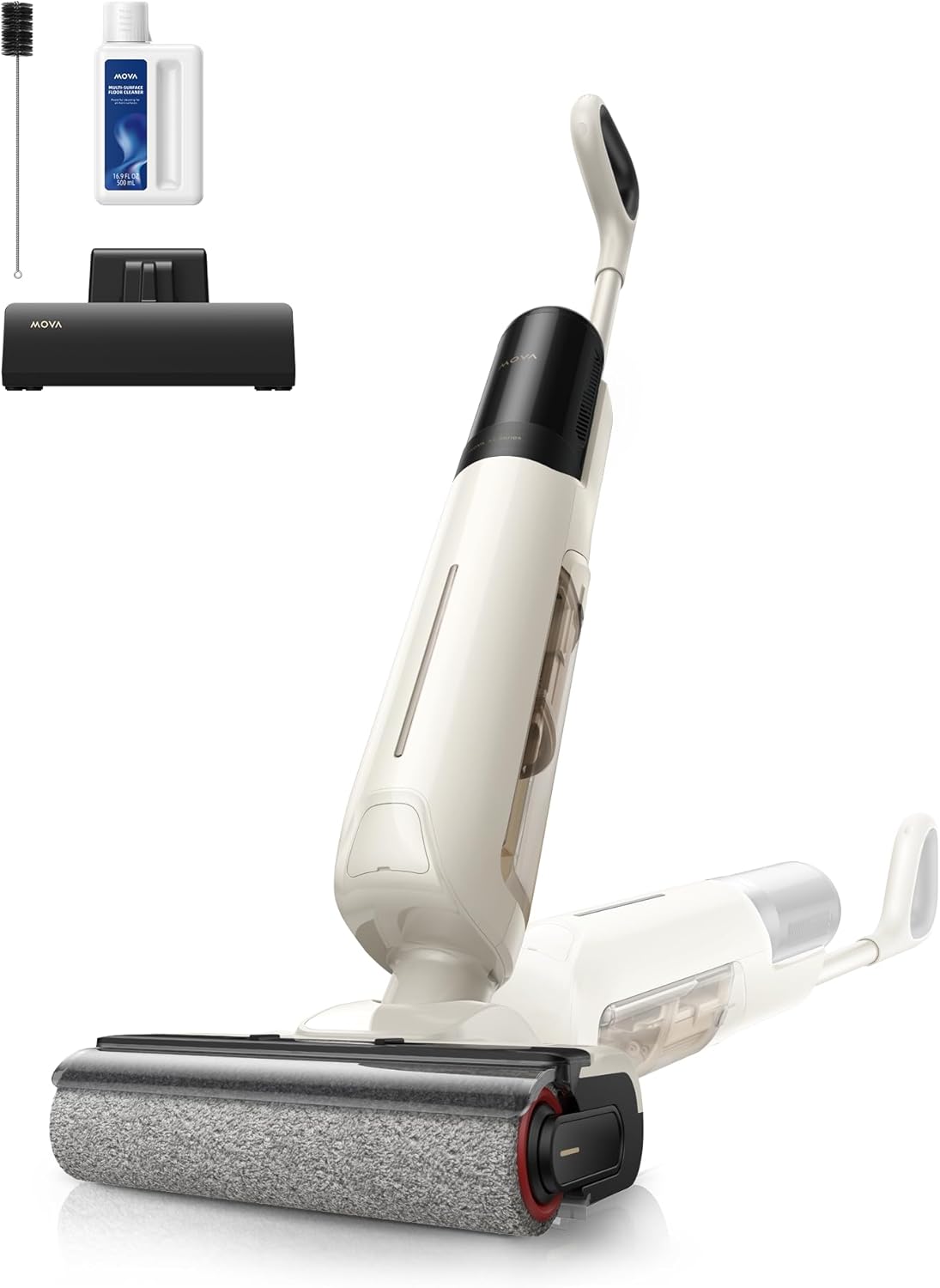 MOVA K30 SE Wet Dry Vacuum Cleaner, 180° Lie-Flat Reach Smart Vacuum Mop, 0 in Dual-Edge Cleaning