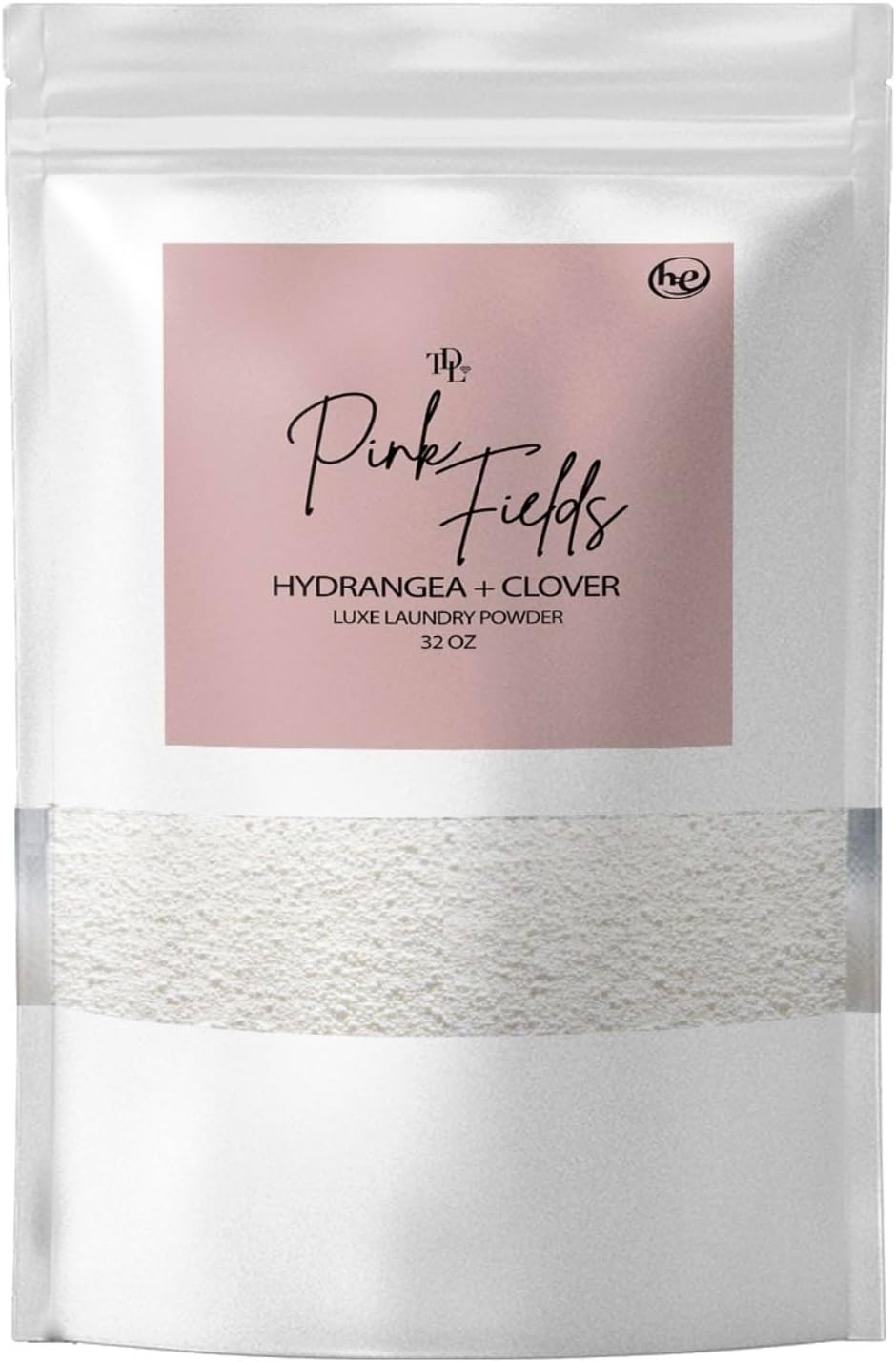 Home 'PINK FIELDS' Natural Laundry Detergent Powder – Hydrangea & Clover Scent – HE & Standard