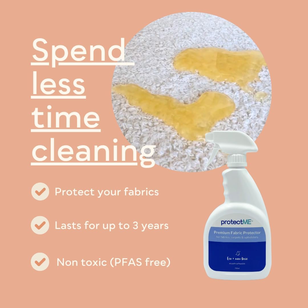 Fabric Protector and Stain Resistant Spray - Upholstery Fabric Spray for Stain Guard for Carpet