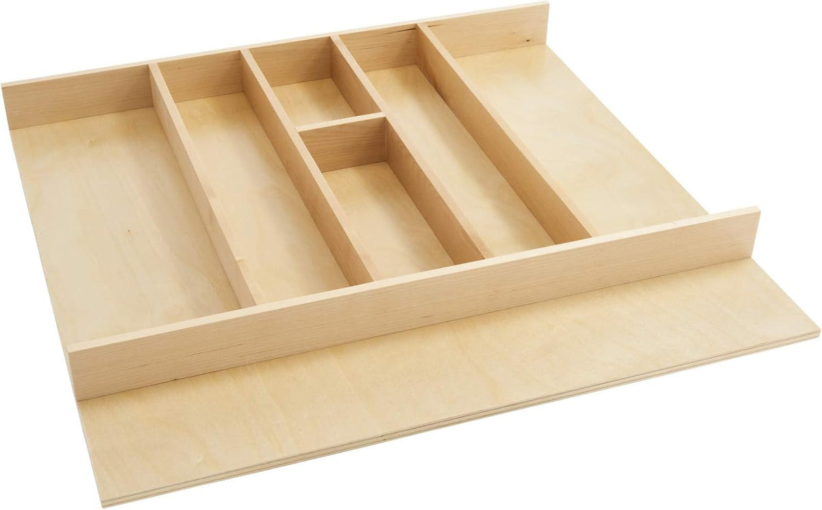 Rev-A-Shelf Trim-to-Fit Shallow Drawer Organizer for Kitchen Utensils, Cutlery Cabinet Storage