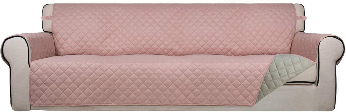 PureFit Reversible Quilted Sofa Cover, Water Resistant Slipcover Furniture Protector, Washable
