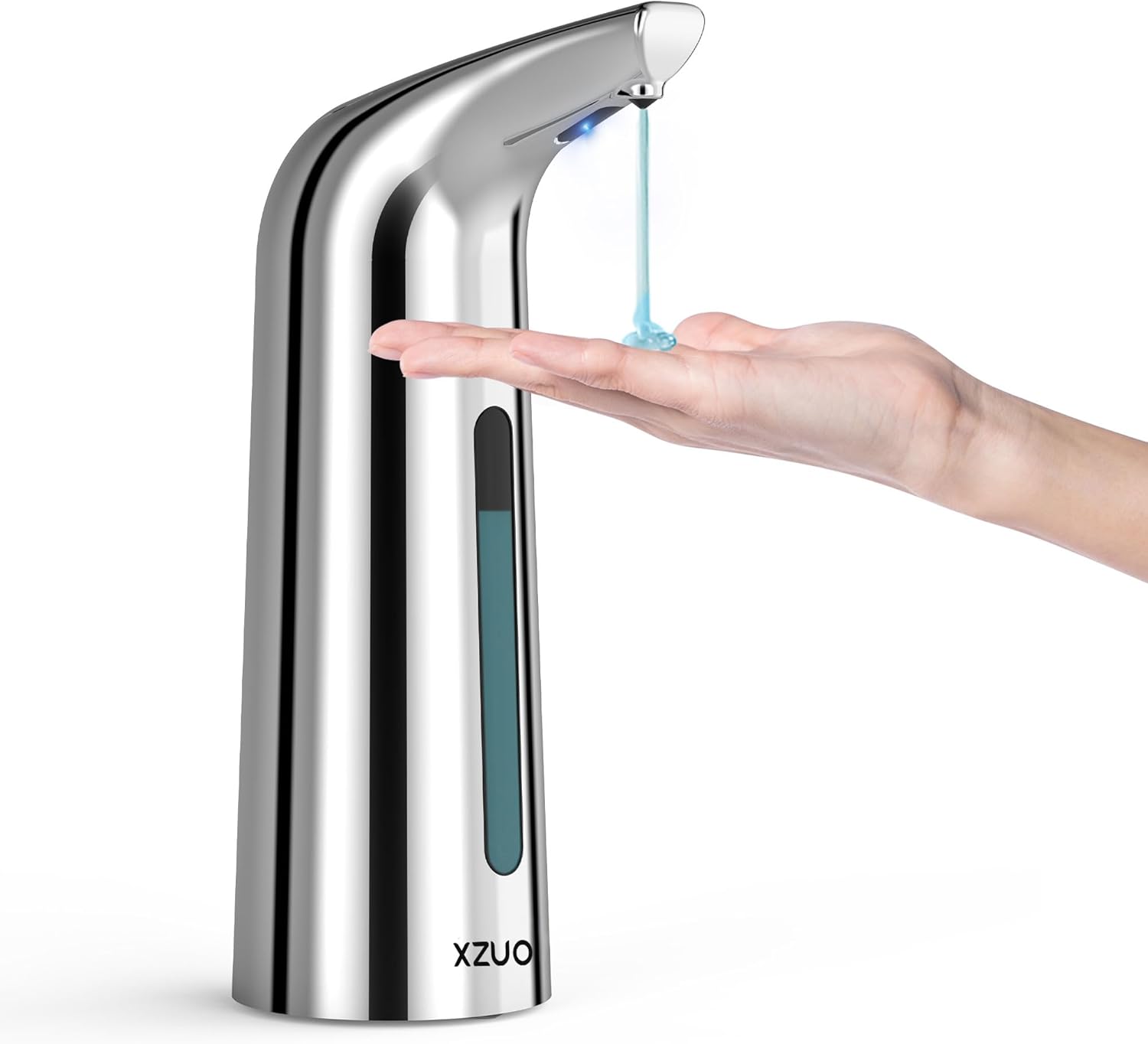 Automatic Soap Dispenser with Infrared Sensor - Adjustable 4-Level Touchless Hand Soap for Kitchen