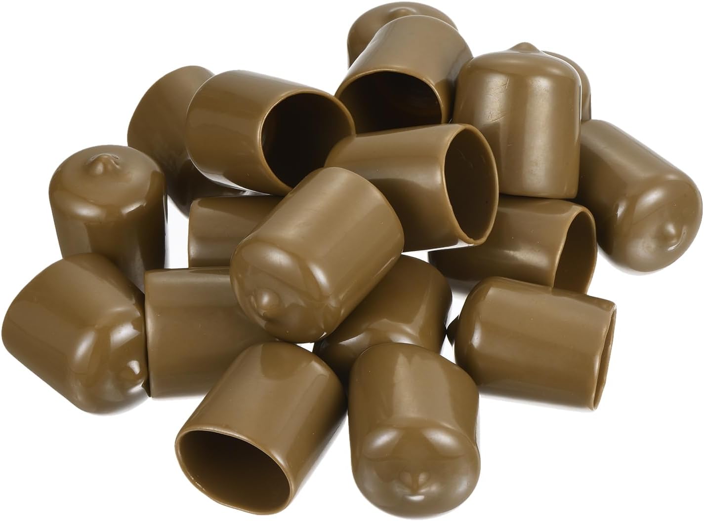 uxcell 20pcs Rubber End Caps 22mm(7/8") ID Vinyl PVC Round Tube Bolt Cap Cover Screw Thread