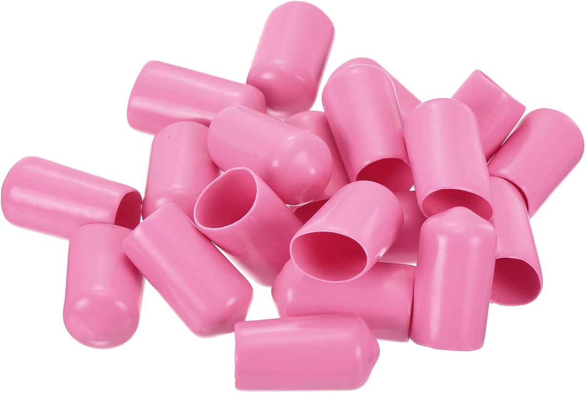 uxcell 20pcs Rubber End Caps 11mm ID Vinyl PVC Round Tube Bolt Cap Cover Screw Thread Protectors