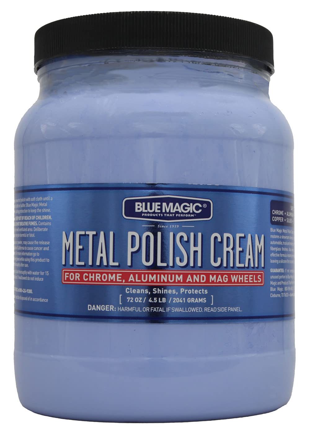 Blue Magic 550 Metal Polish Cream Non-Abrasive Tarnish and Oxidation Remover for Chrome, Aluminium