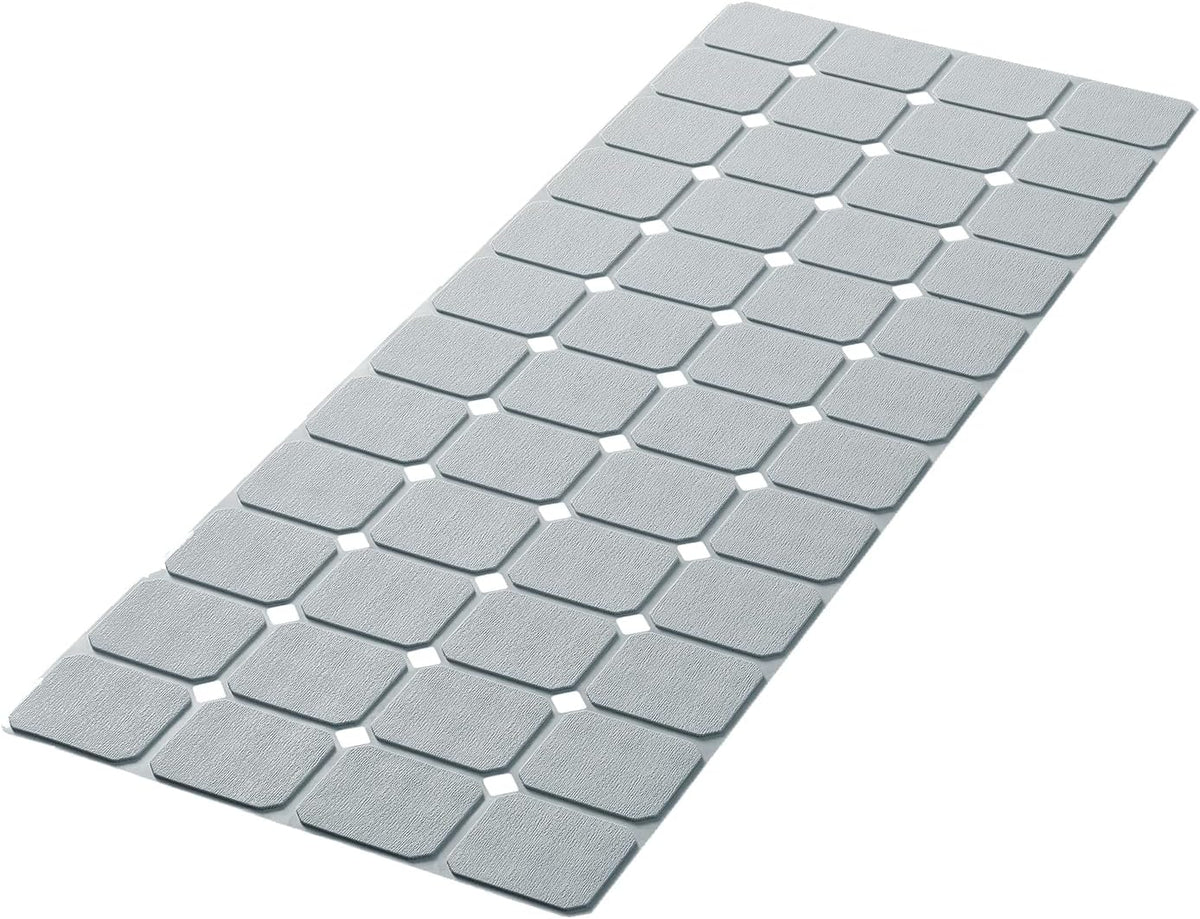 Bathtub Mat Non Slip Silicone Foldable Extra Long Tub Mat Strong Suction Cups & Large Drain Holes