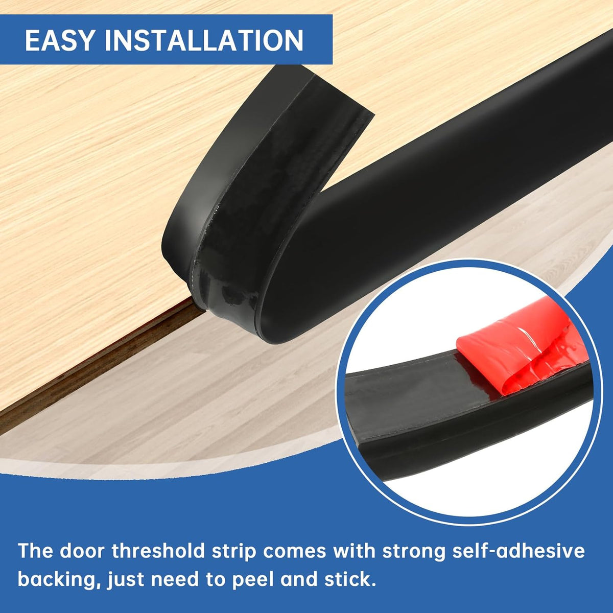Vinyl Door Threshold Flooring Transition Strip Self Adhesive Carpet Edging Strip for Laminate