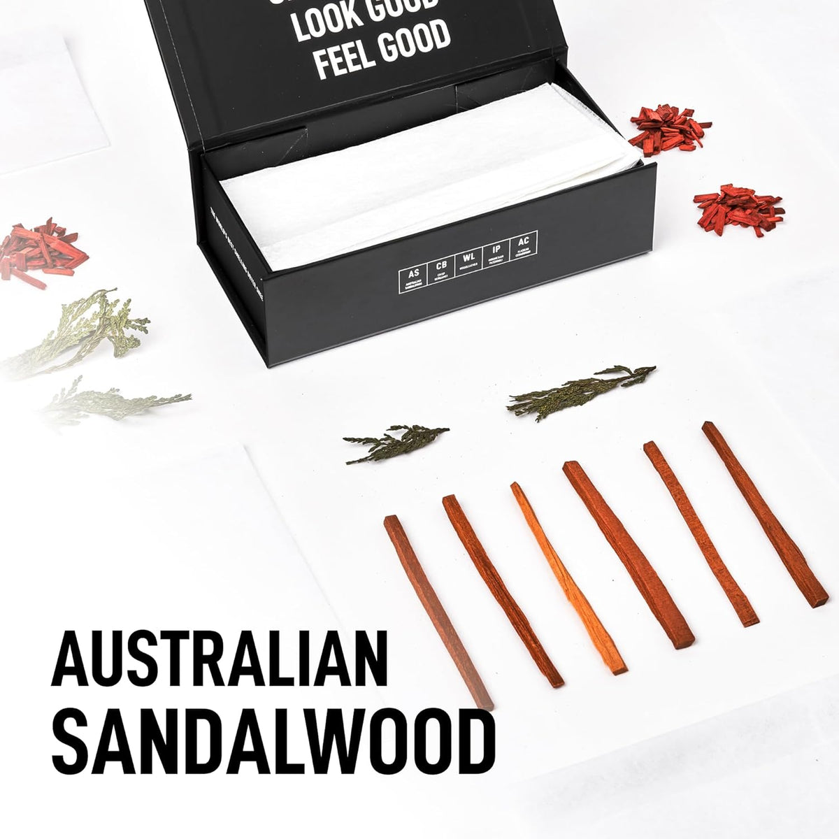 Laundry Sauce - Laundry Dryer Sheets (Australian Sandalwood), Luxury Fragrance, Contains Essential