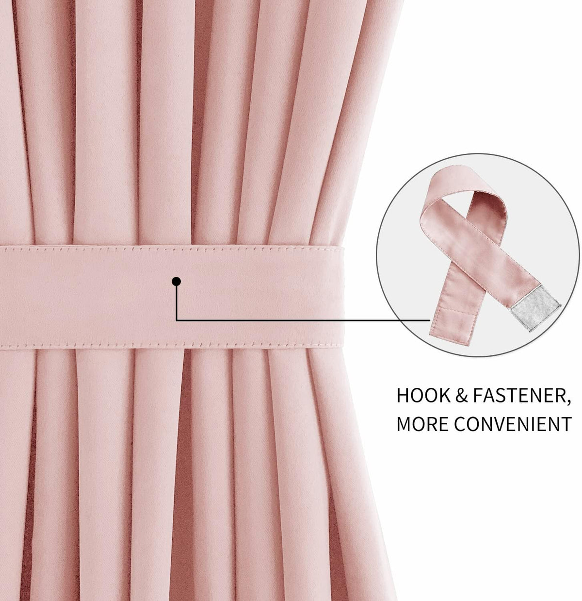 DWCN French Door Curtains – Rod Pocket Thermal Blackout Curtain for Doors with Glass Window