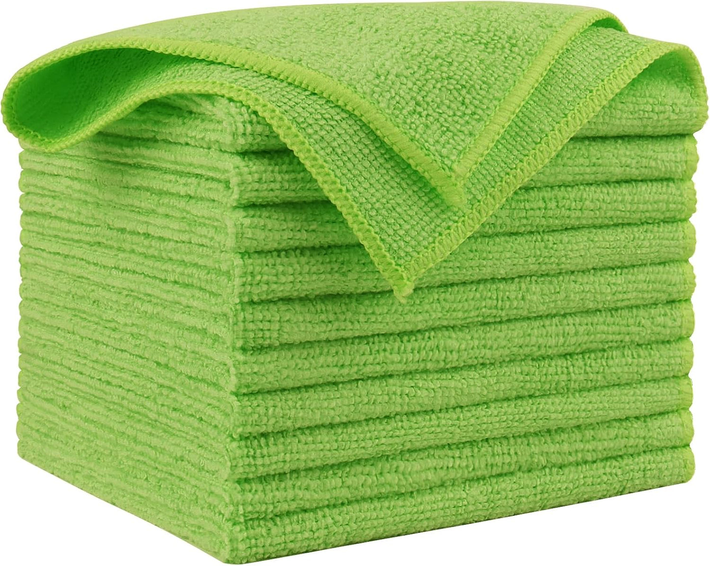 AIDEA Microfiber Cleaning Cloth, 10PK, Microfiber Towels for Cars, Premium All Purpose Car Cloths