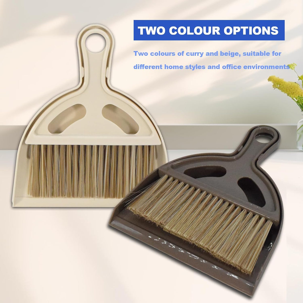 Mini Broom and Dustpan Set Hand Broom with Dustpan Portable Housekeeping Cleaning Tools for