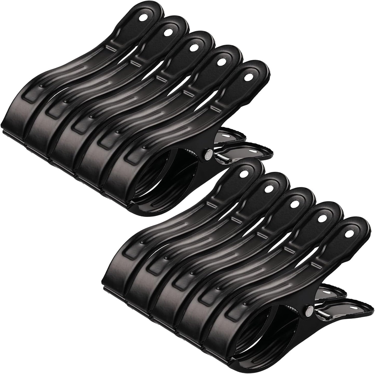 10 Pack Metal Beach Towel Clips, Large Beach Chair Clips for Pool Cover, Heavy Duty Towel Holders