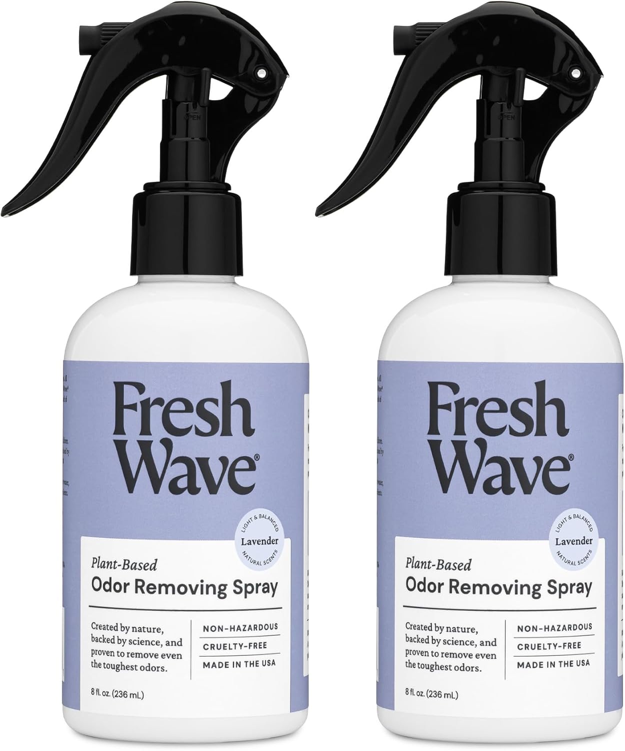 Fresh Wave Lavender Scent Odor Removing Spray, 8 fl. oz. | Pack of 2 | Odor Absorber for Home