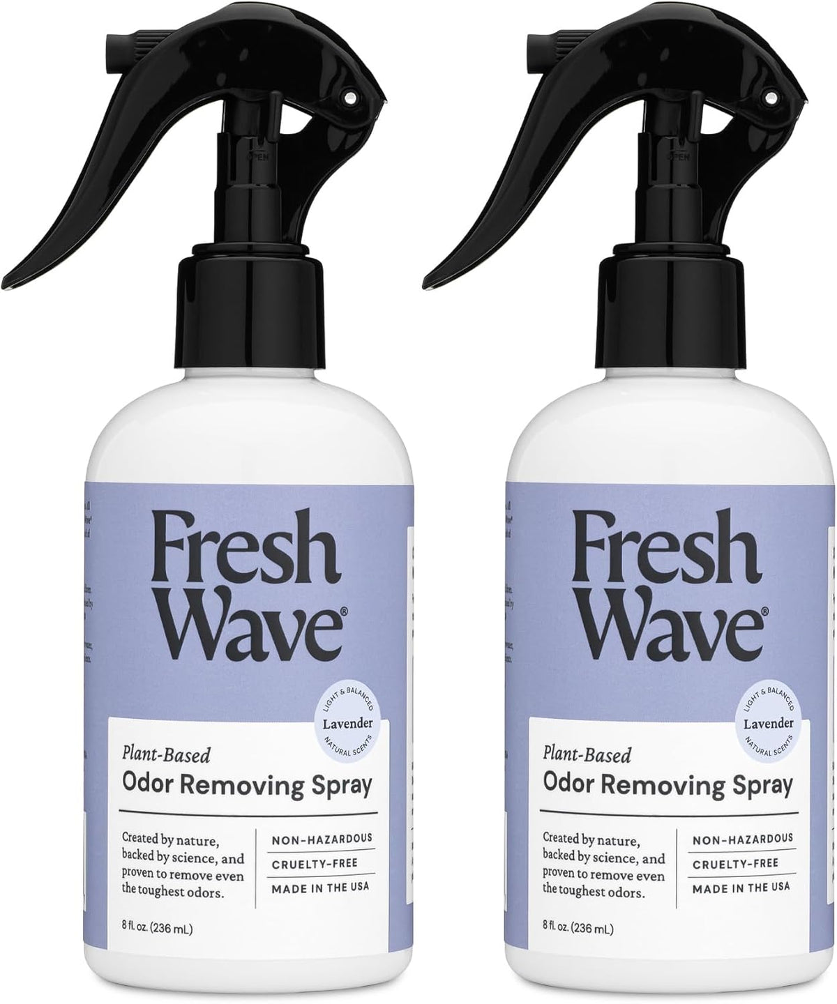 Fresh Wave Lavender Scent Odor Removing Spray, 8 fl. oz. | Pack of 2 | Odor Absorber for Home