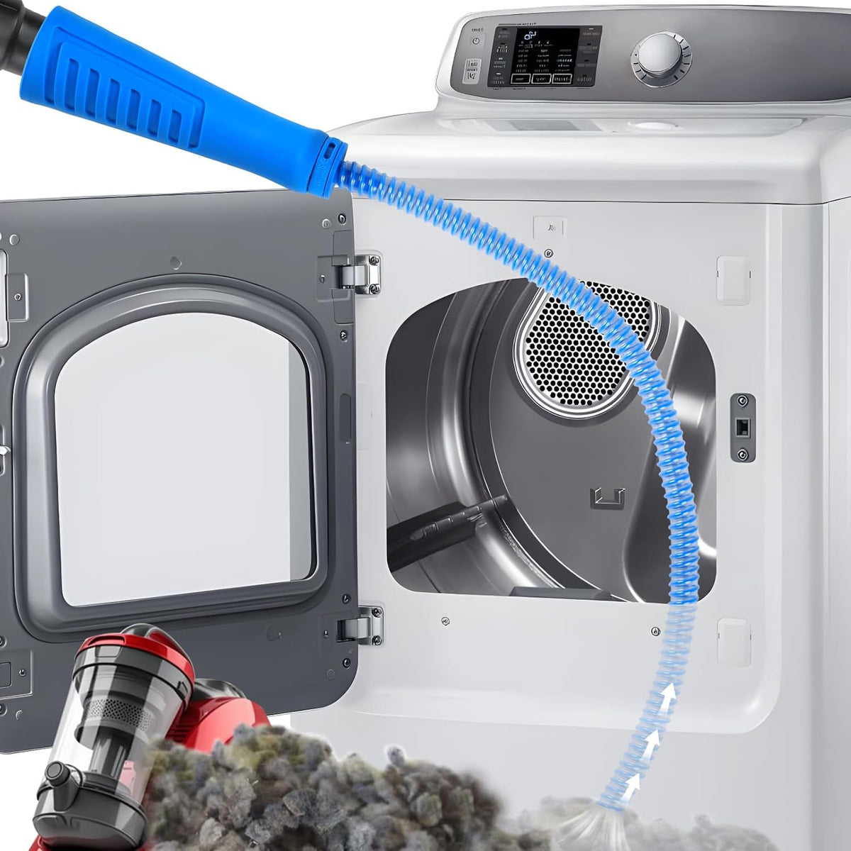 Dryer Cleaner Vent Brush - 70cm or 75cm Long Flexible Dryer Vent Cleaner & Refrigerator Condenser