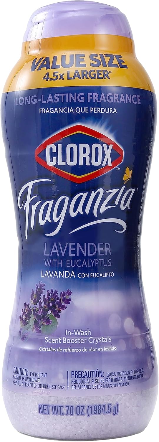 Clorox Fraganzia Laundry Scent Booster Crystals in Lavender with Eucalyptus Scent