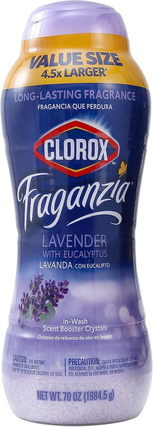 Clorox Fraganzia Laundry Scent Booster Crystals in Lavender with Eucalyptus Scent