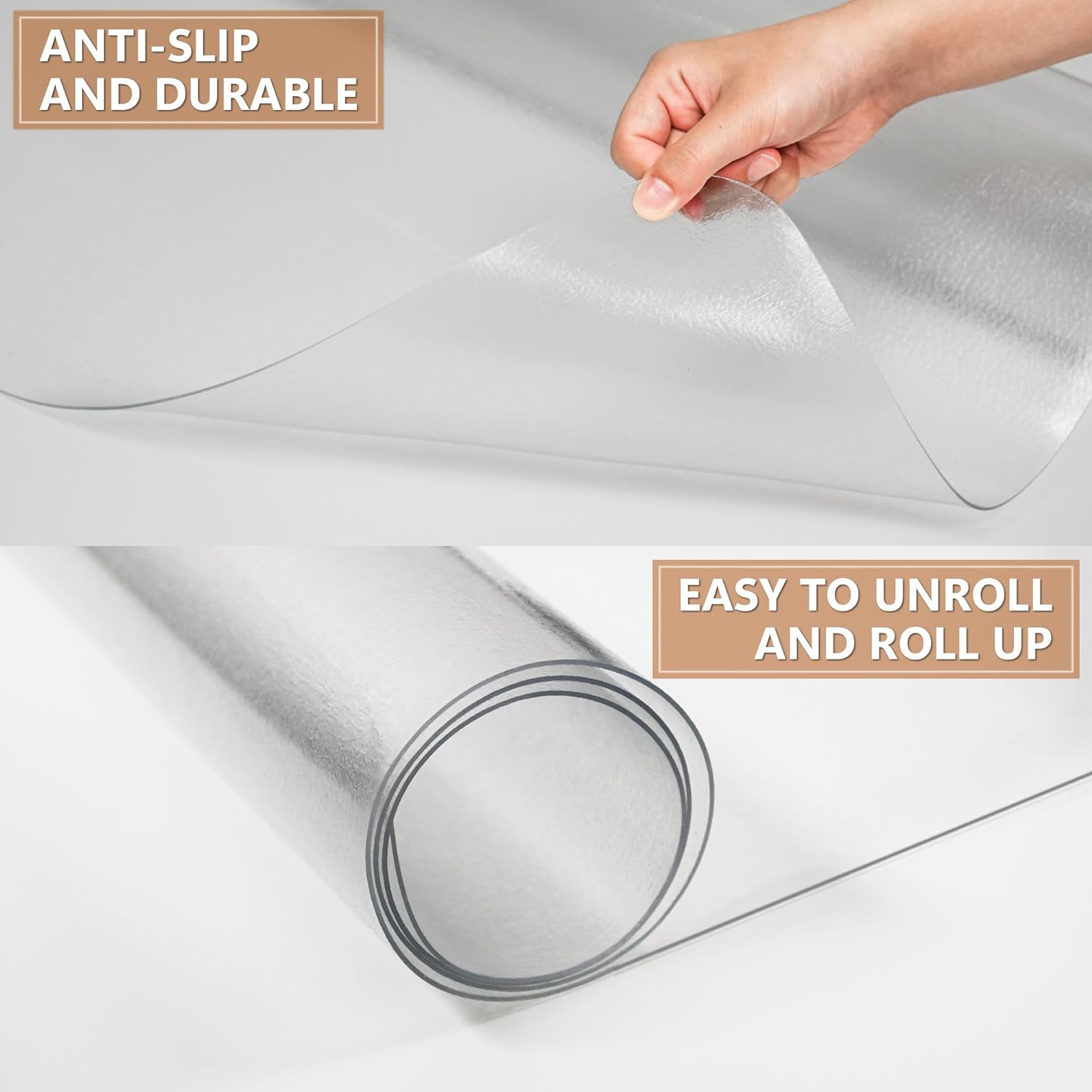 Large Office Chair Mat for Hardwood Floor- 46" x 72" Clear Computer Desk Chair Mat for Hard