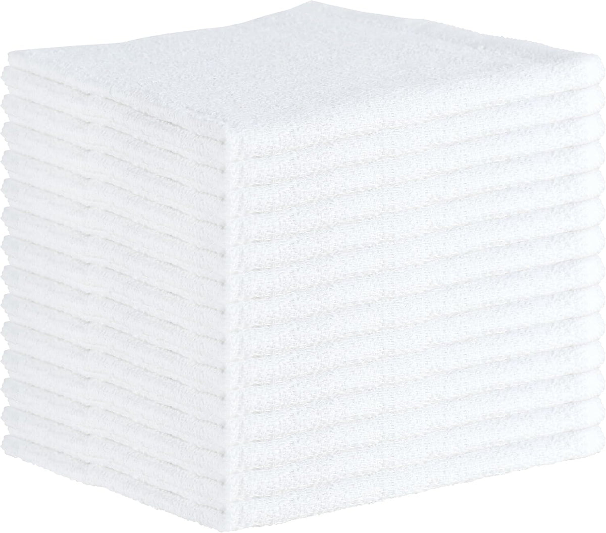 Arkwright Qwick Wick Bar Mop Towels - (Pack of 12) 100% Cotton Quick Dry Dishcloths, Super