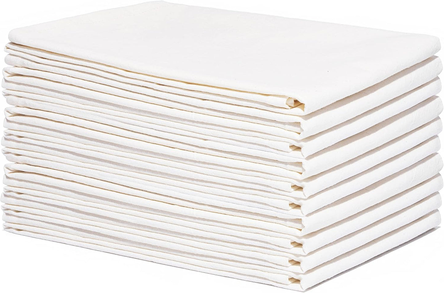 Wholesale Flour Sack Kitchen Towels – 50 Pack, Unbleached, All-Natural 100% Cotton Bulk Flour Sack