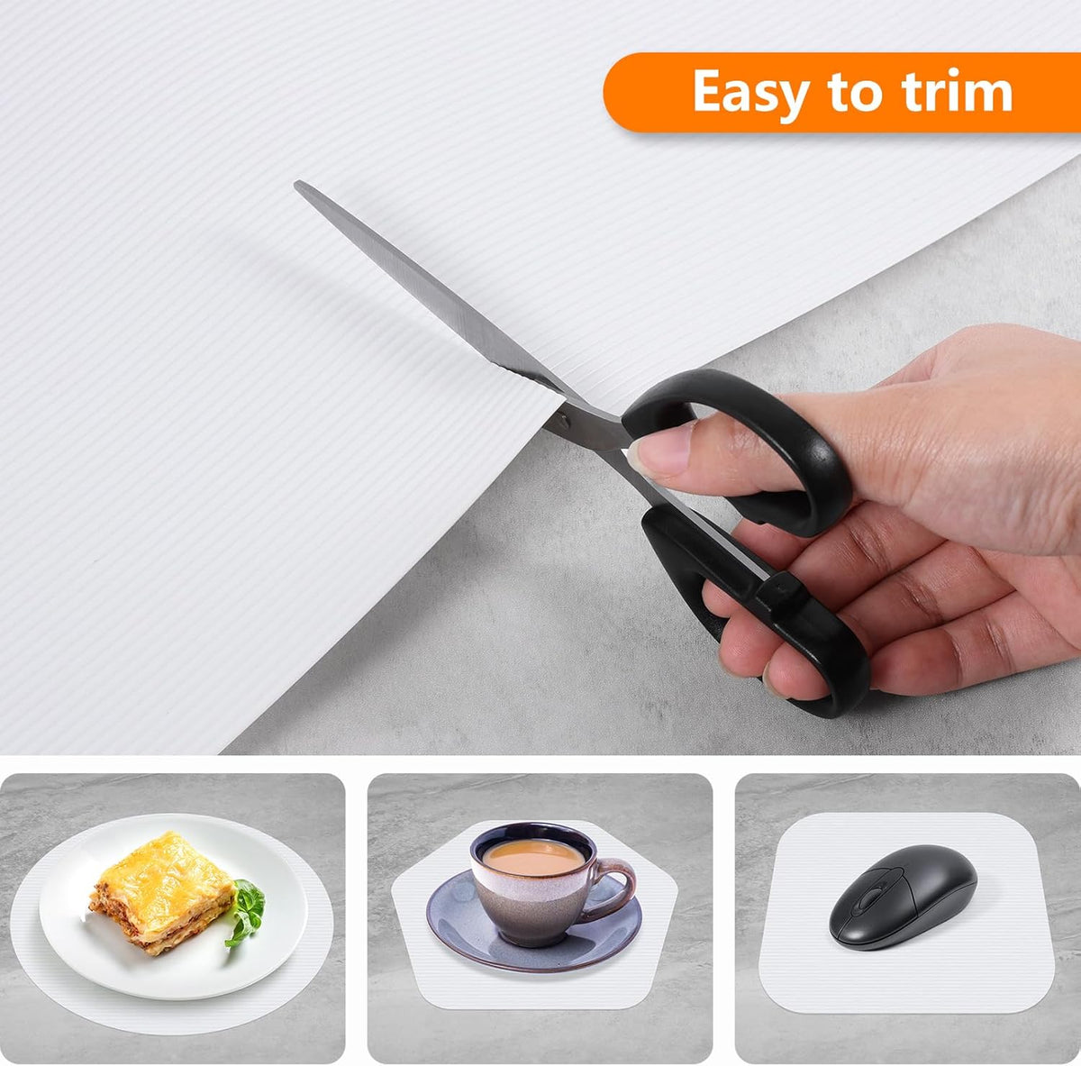 Shelf Liners for Kitchen Cabinets Drawer Liner Non Adhesive Cupboard Mat EVA Material Waterproof
