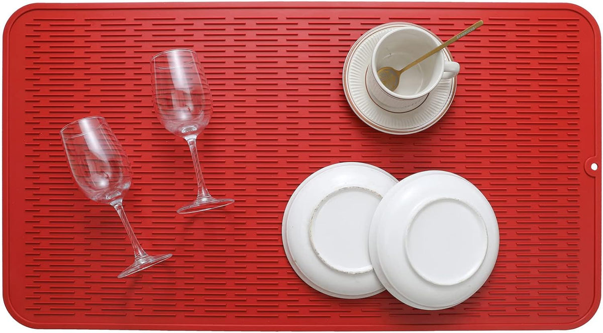 Silicone Dish Drying Mat for Multiple Usage,Easy clean,Eco-friendly,Heat-resistant Silicone Mat for