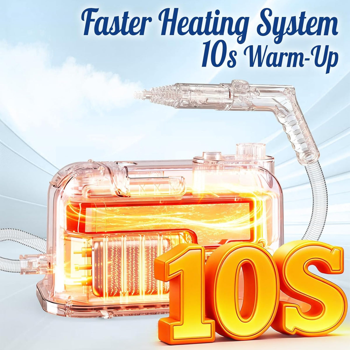60.87oz Heavy Duty Steam Cleaner 10s Rapid Heating Handheld Steam Cleaner for Home, Steamer for