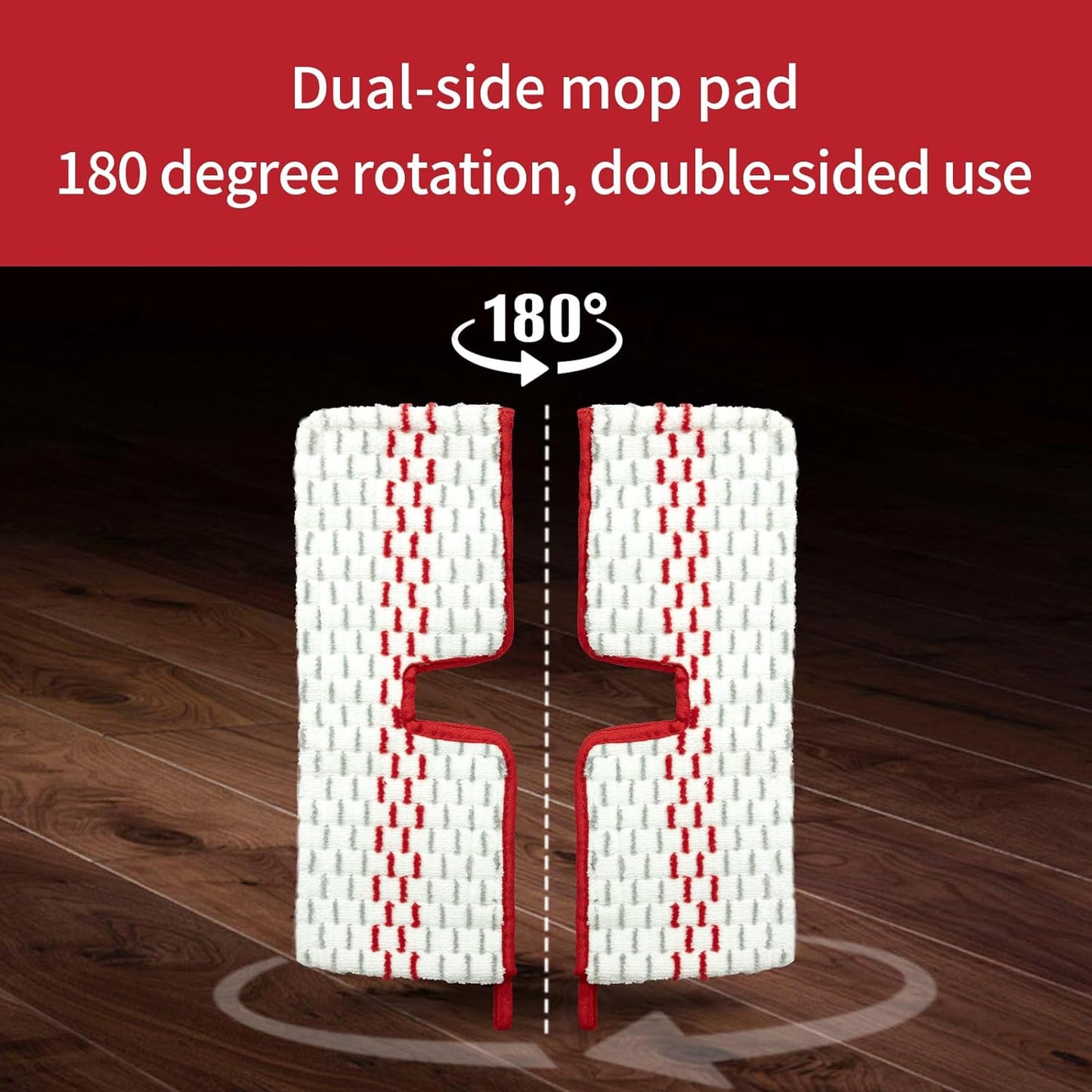 5 Pack Microfiber Mop Refills - Spray Mop & Flat Mop Replacement Pads | Mop Heads Replacements
