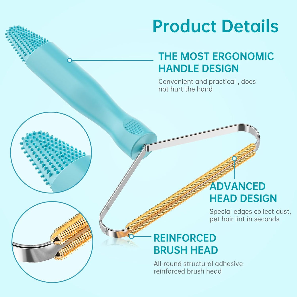 Cleaner Pro Fabric Shaver - Pet Hair Remover for Rugs, Couch, Carpet & Pet Towers (2pack)