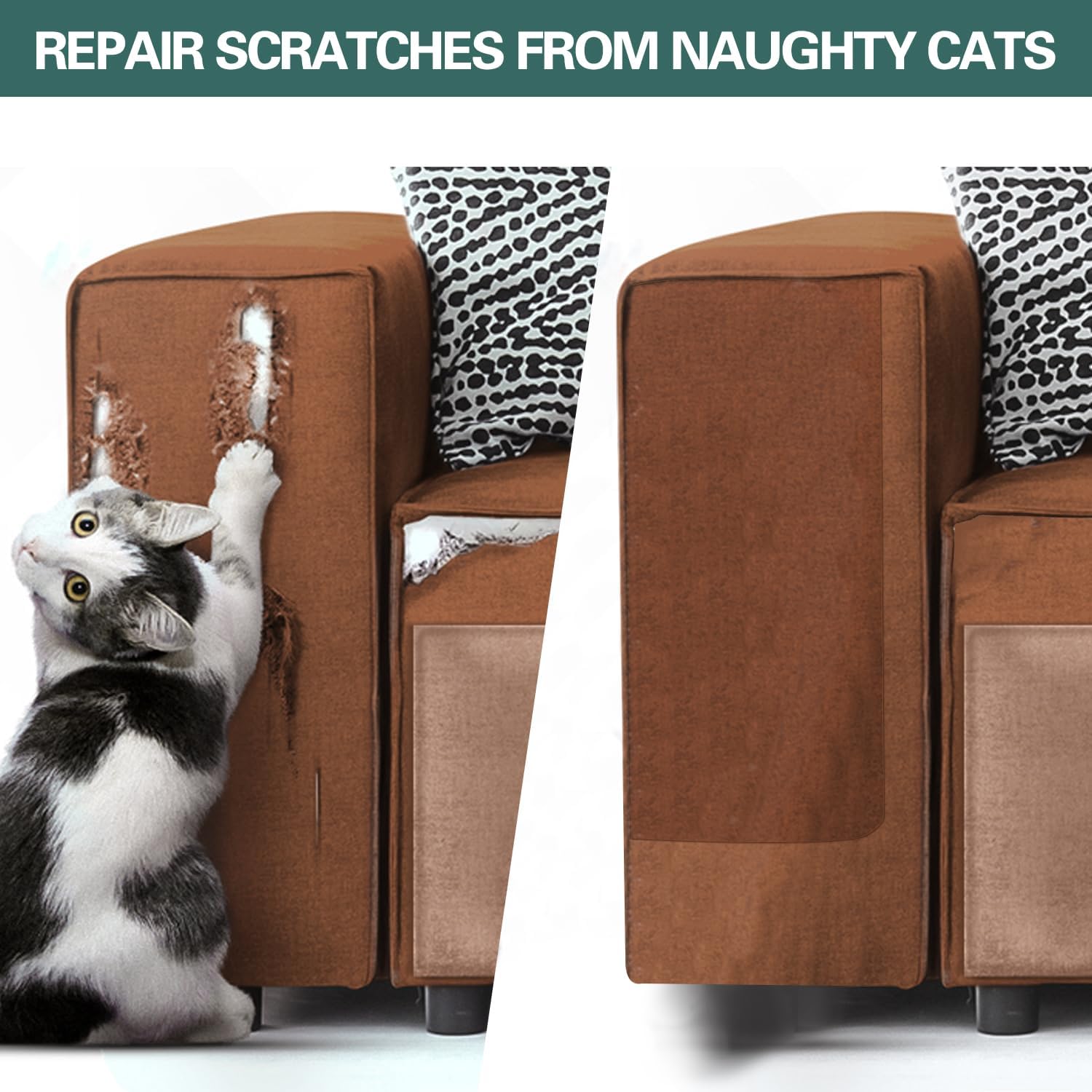 Azobur Couch Patch Repair Fabric,Microfiber Fabric, Self-Adhesive, for Sofa Repair and Upholstery