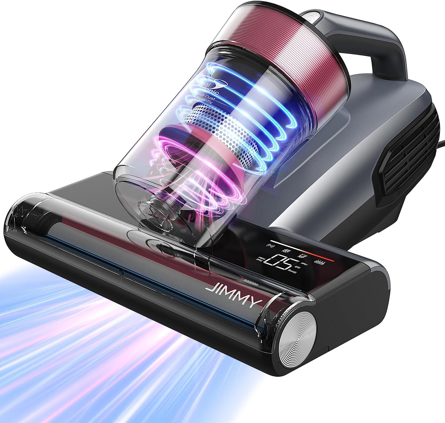 Jimmy Mattress Vacuum Cleaner, Bed Vacuum Cleaner with UV Sanitizing & HEPA Filter & Ultrasonic