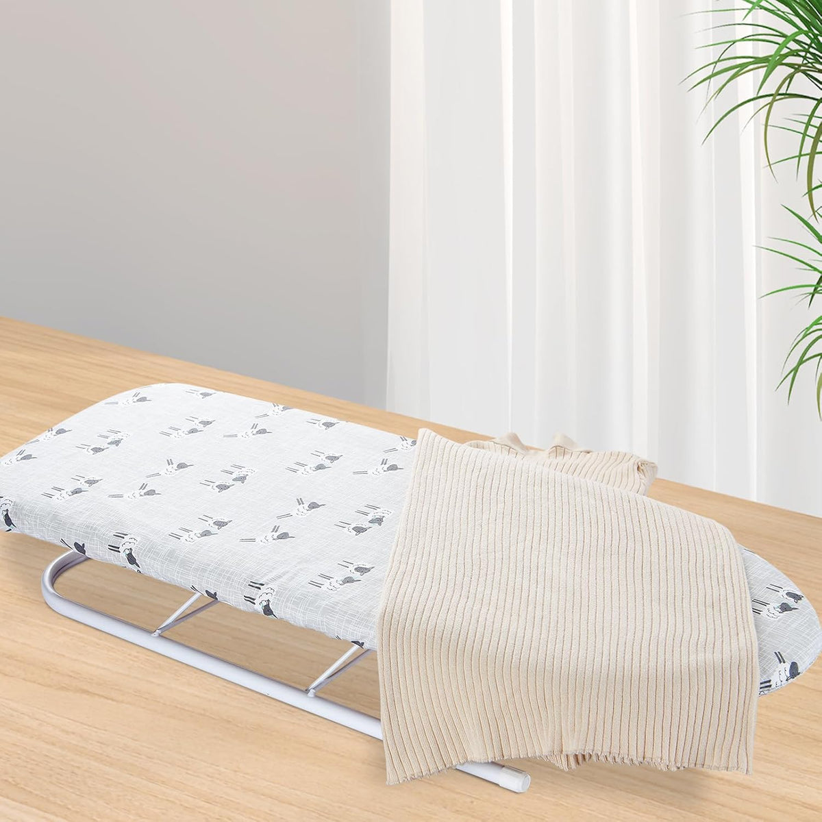 Table Top Ironing Board Cover 12 x 32 inch, 3 Layers Small Iron Board Cover, Heat Reflective Thick