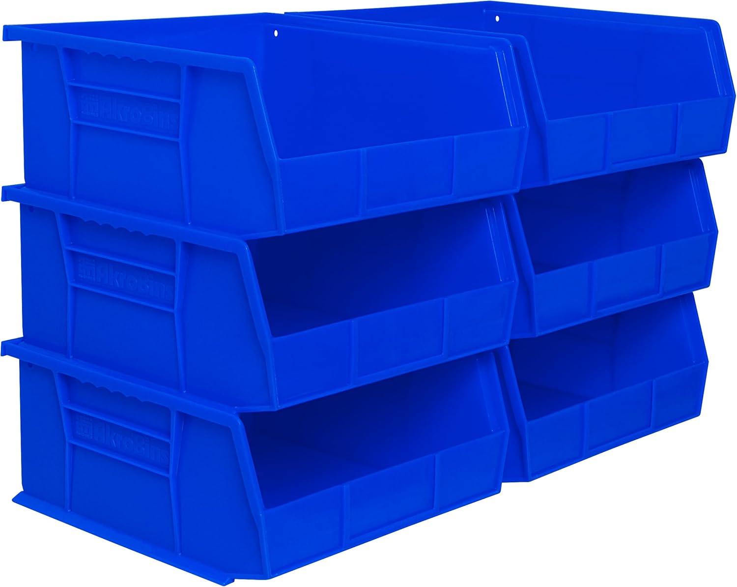 Akro-Mils 30235 AkroBins Plastic Storage Bins, Space-Saving Stackable Bins for Garage, Pantry