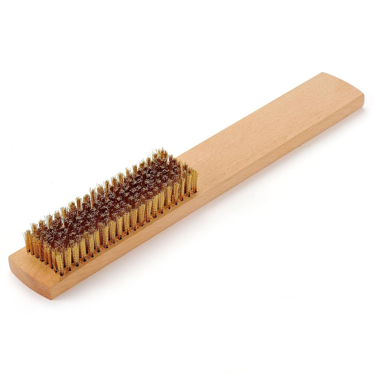 MAXMAN Brass Brush, Soft Brass Bristles Wire Brush for Cleaning Metal Rust, Welds, Home and